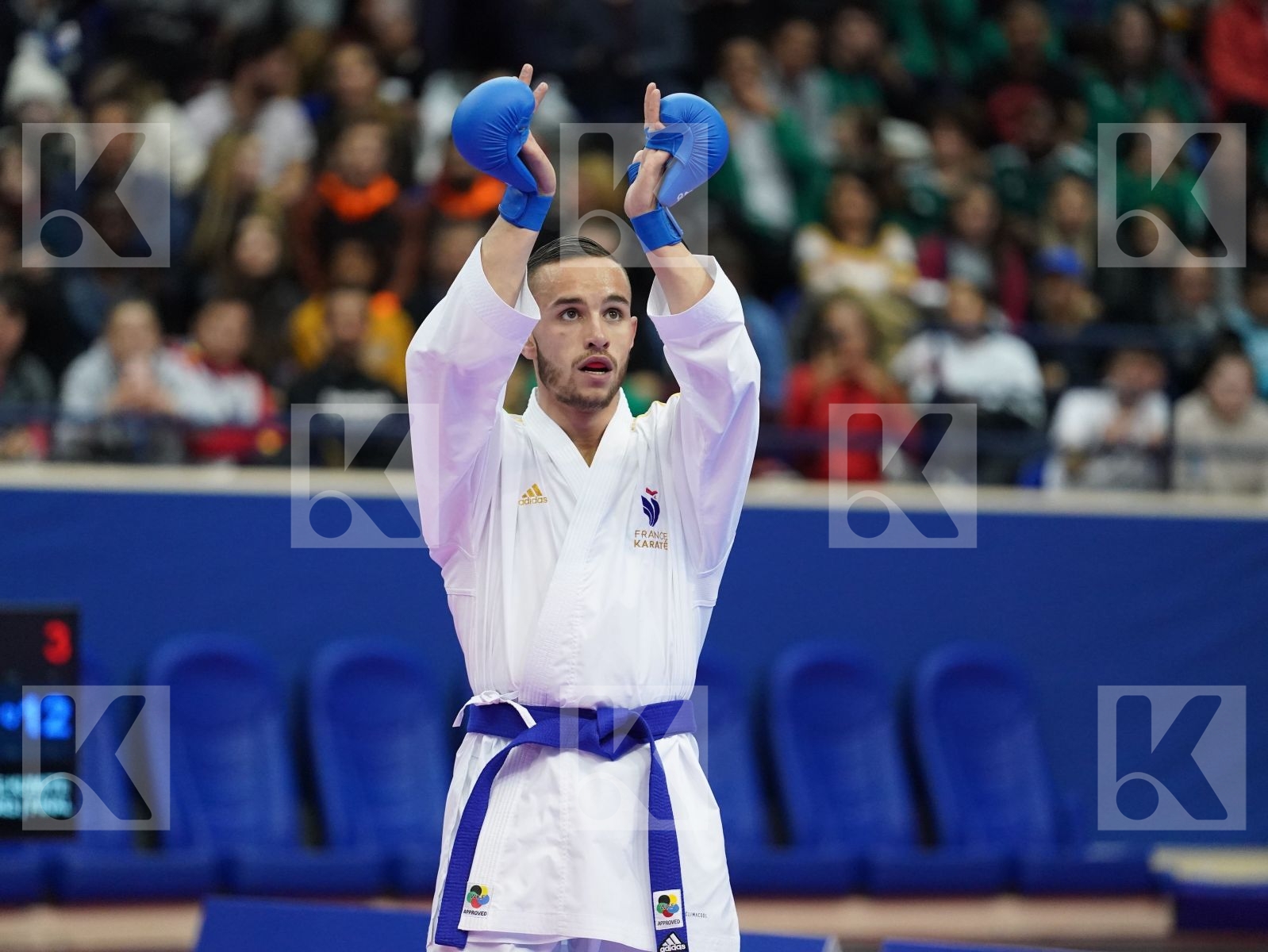 MARESCA LUCA (ITALY) vs DACOSTA STEVEN (FRANCE) in Senior Kumite -67 Kg - Gold bout