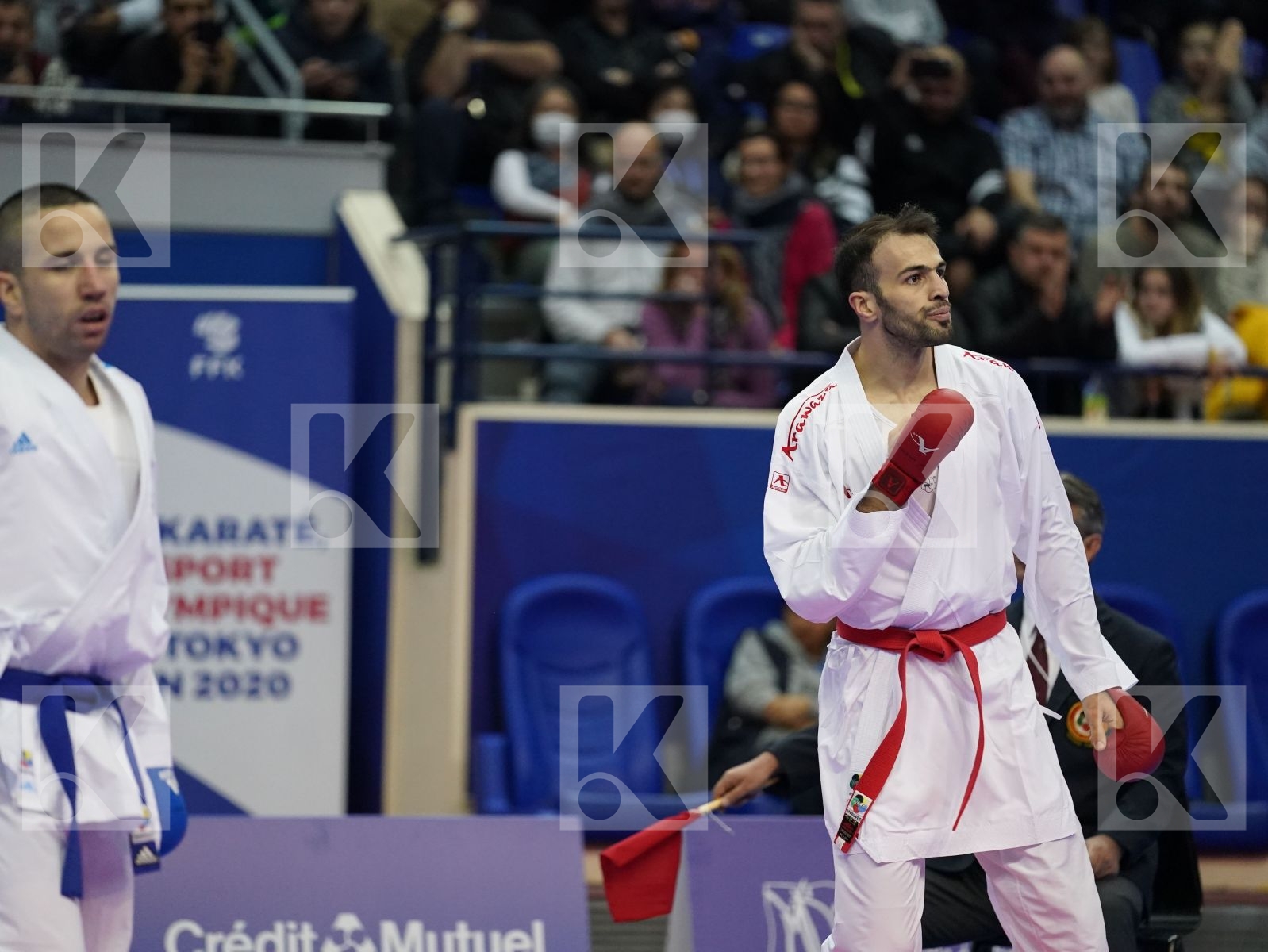ASGARI GHONCHEH BAHMAN (IRAN) vs DA COSTA LOGAN (FRANCE) in Senior Kumite -75 Kg - Gold bout