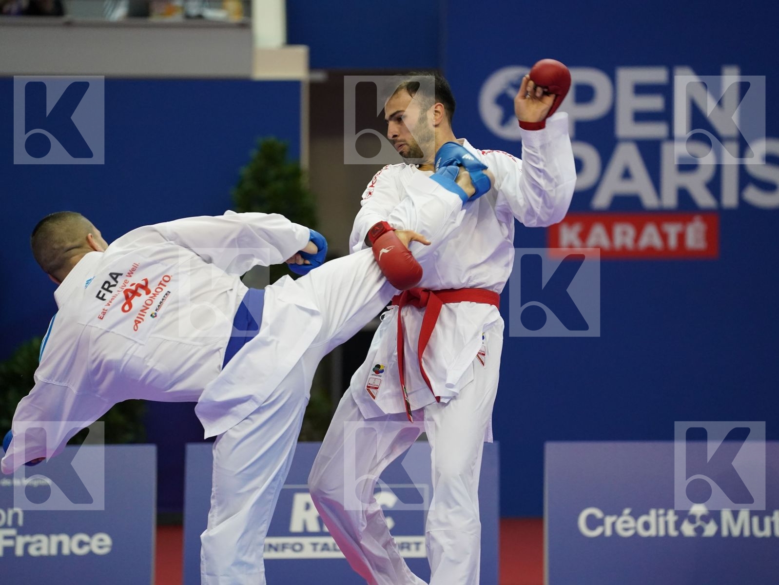 ASGARI GHONCHEH BAHMAN (IRAN) vs DA COSTA LOGAN (FRANCE) in Senior Kumite -75 Kg - Gold bout