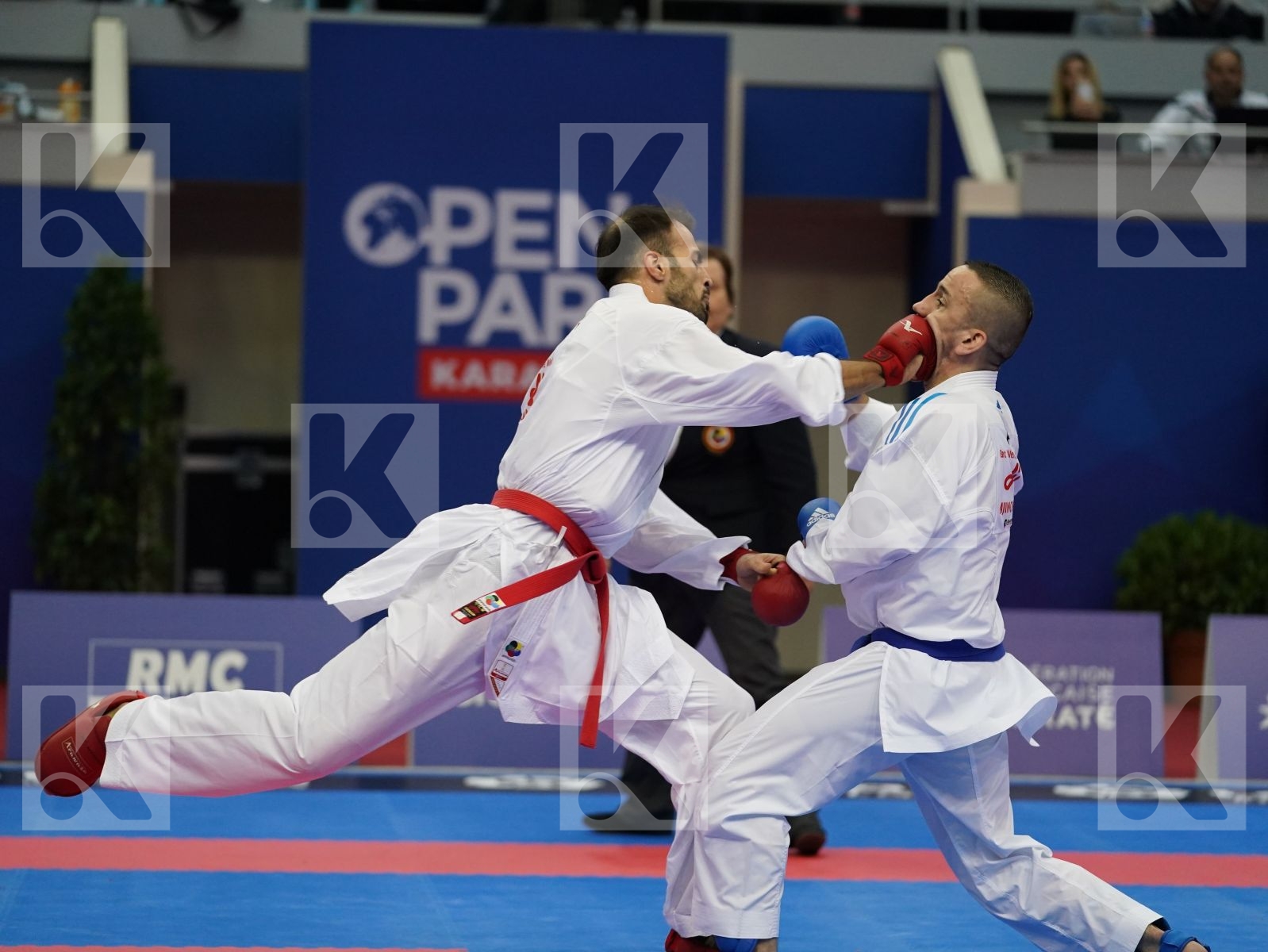 ASGARI GHONCHEH BAHMAN (IRAN) vs DA COSTA LOGAN (FRANCE) in Senior Kumite -75 Kg - Gold bout