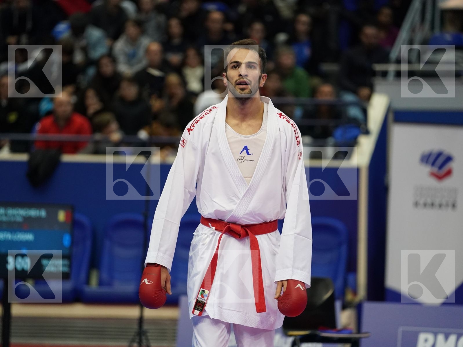 ASGARI GHONCHEH BAHMAN (IRAN) vs DA COSTA LOGAN (FRANCE) in Senior Kumite -75 Kg - Gold bout