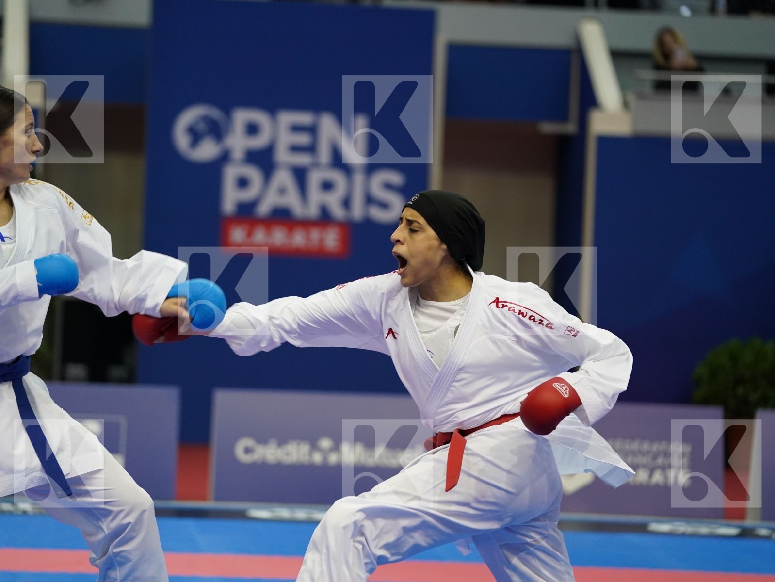 ABDELAZIZ FERYAL (EGYPT) vs ZARETSKA IRINA (AZERBAIJAN) in Senior Kumite -68 Kg - Gold bout