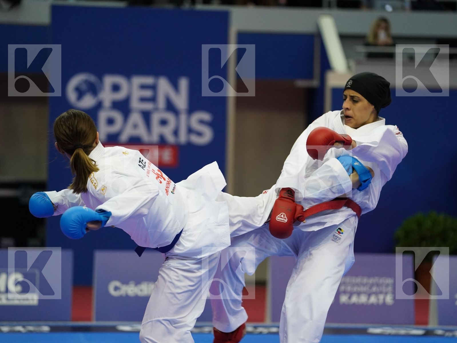 ABDELAZIZ FERYAL (EGYPT) vs ZARETSKA IRINA (AZERBAIJAN) in Senior Kumite -68 Kg - Gold bout