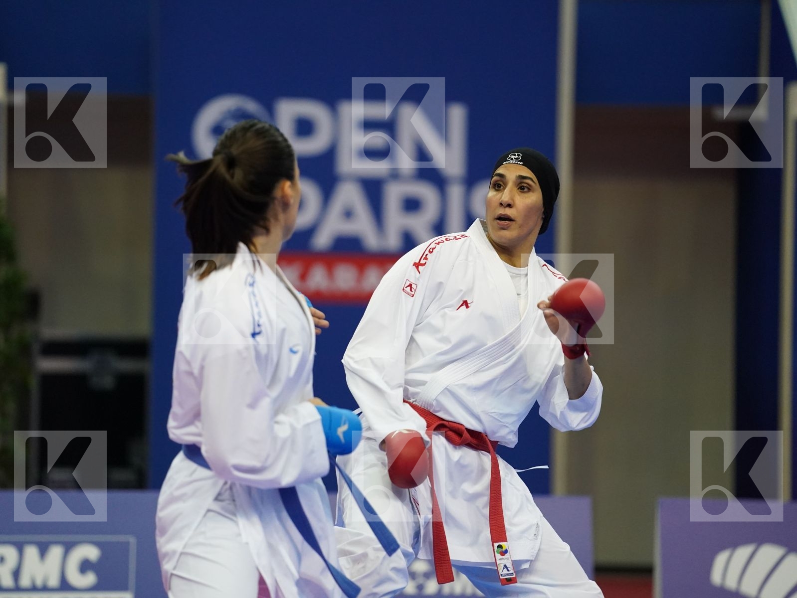 ABBASALI HAMIDEH (IRAN) vs HOCAOGLU AKYOL MELTEM (TURKEY) in Senior Kumite 68+ Kg - Gold bout