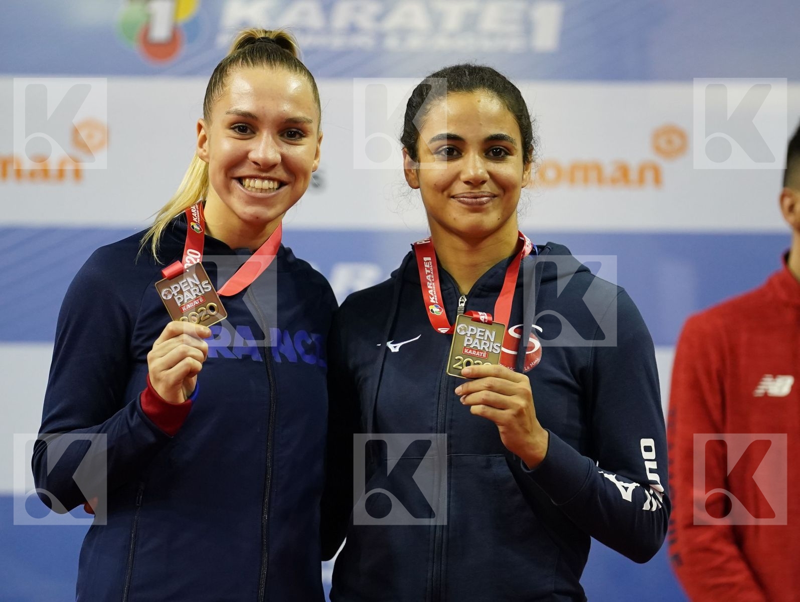Bronze Podium ceremony