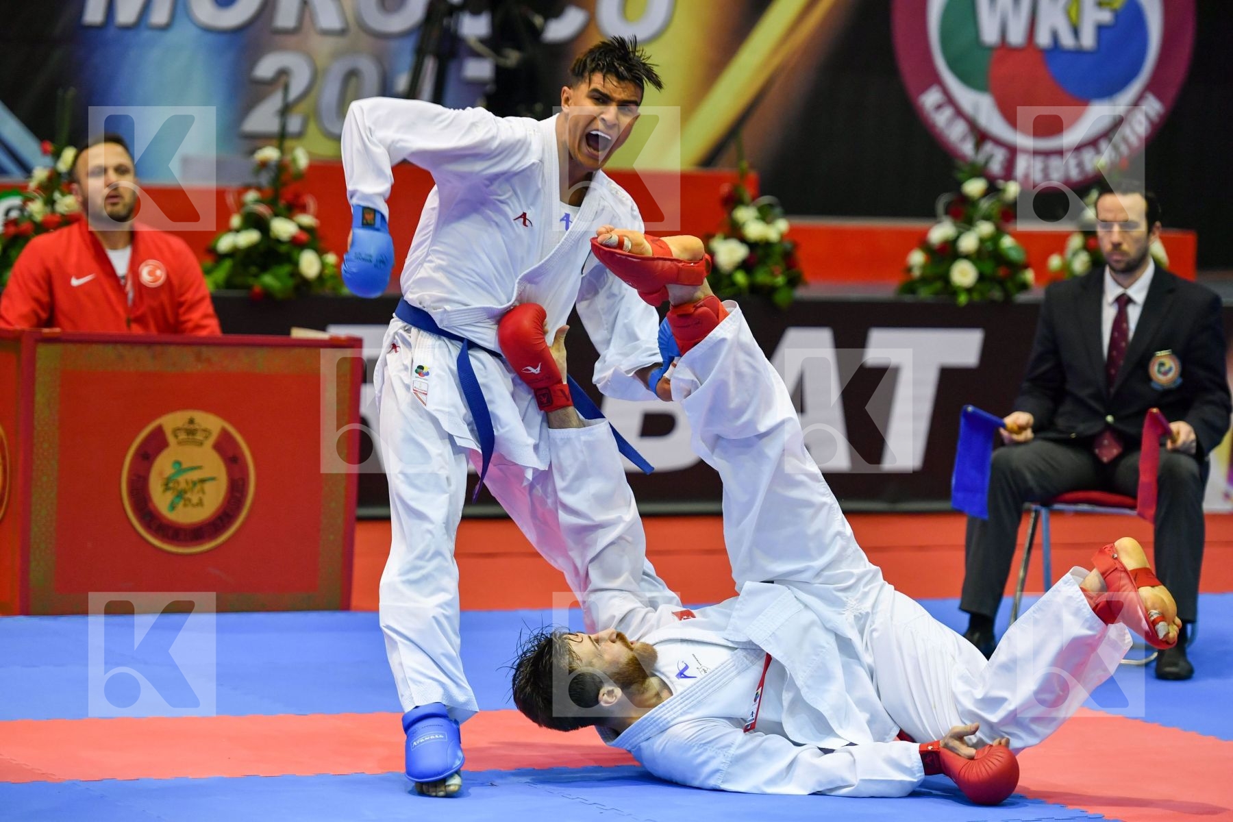 Erkan Enes Male kumite 84+ kg Morocco Ouchen Achraf Turkey