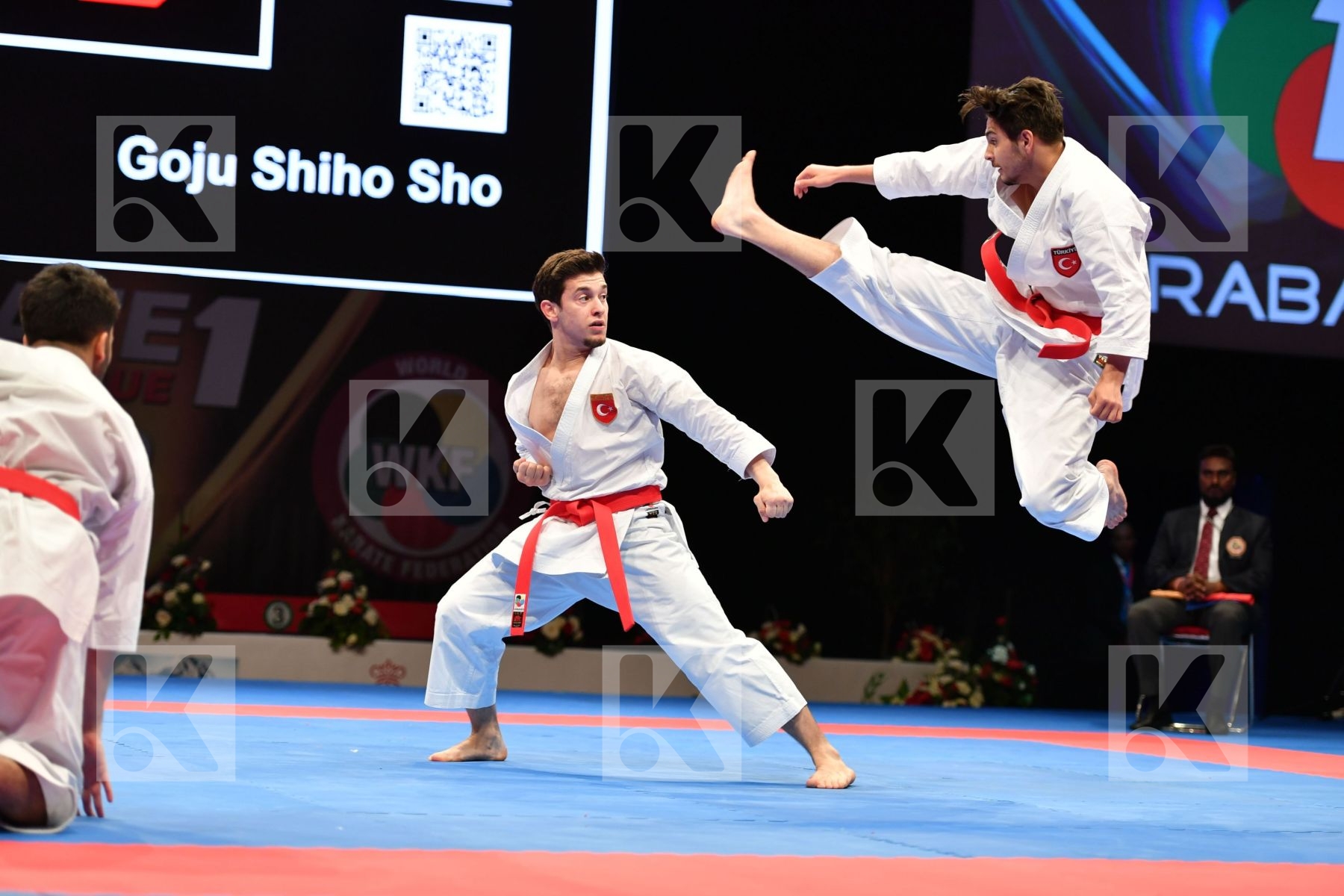 Gankaku Male team kata Turkey Turkey Turkey