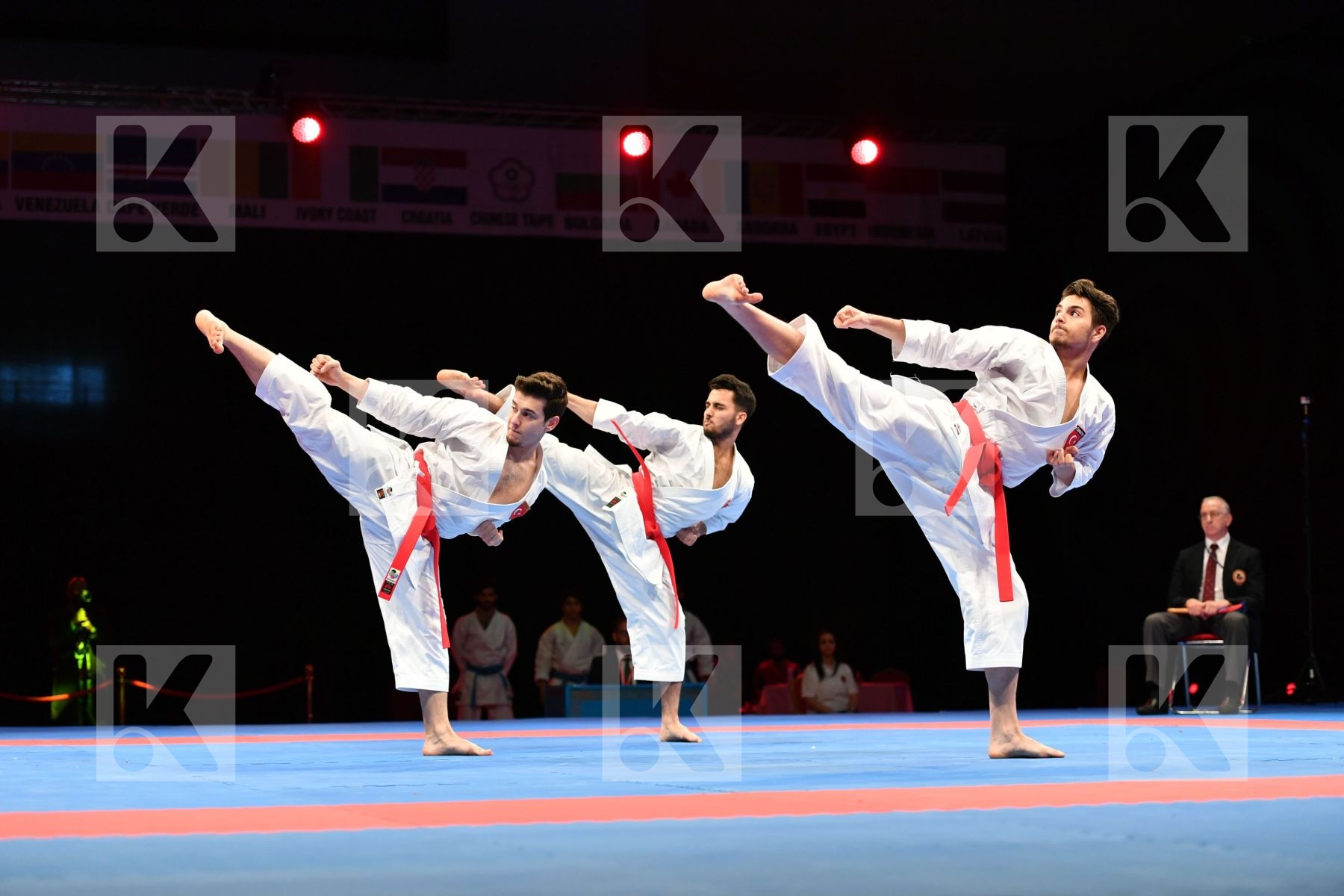 Gankaku Male team kata Turkey Turkey Turkey