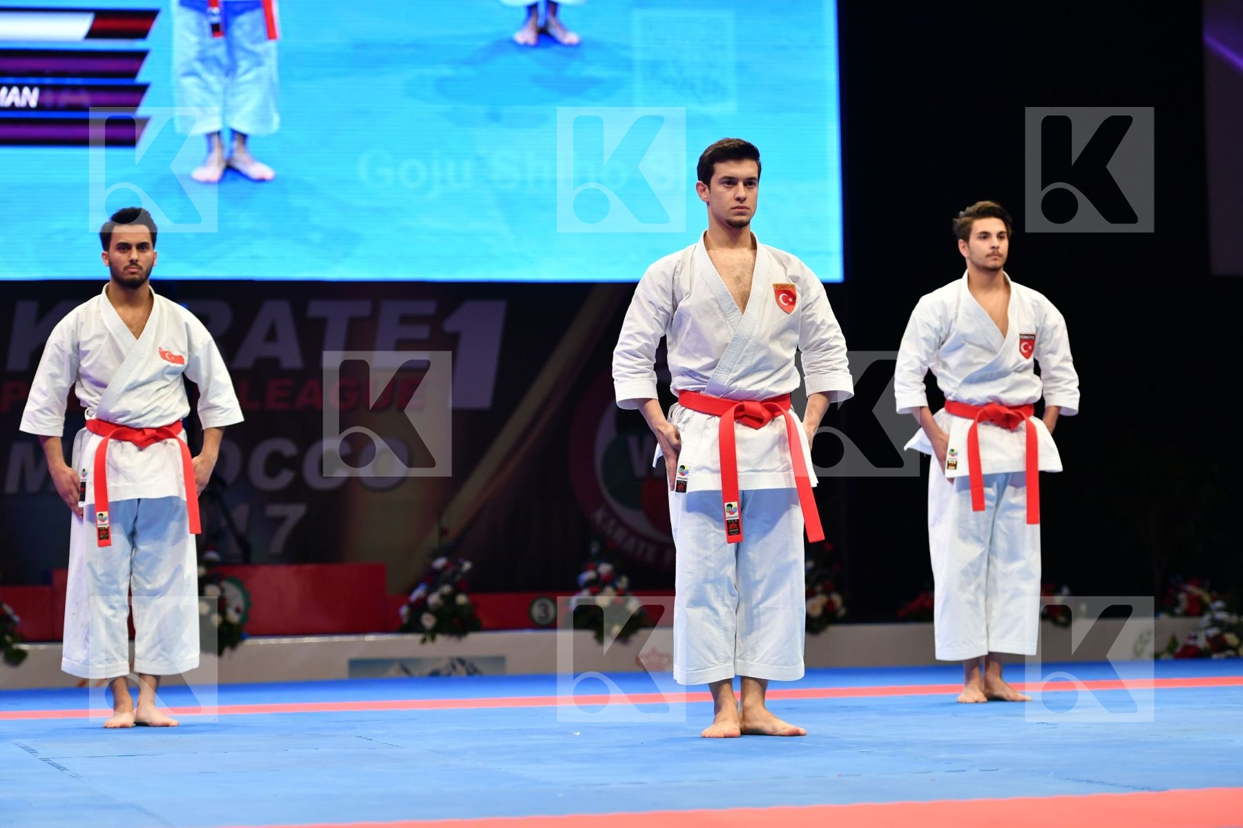 Gankaku Male team kata Turkey Turkey Turkey