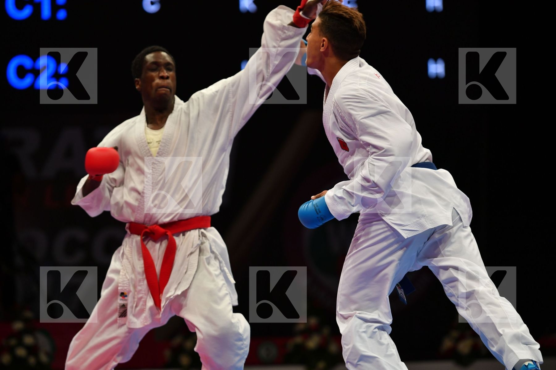Diop Ablaye France Male kumite 84+ kg Morocco Ouchen Achraf