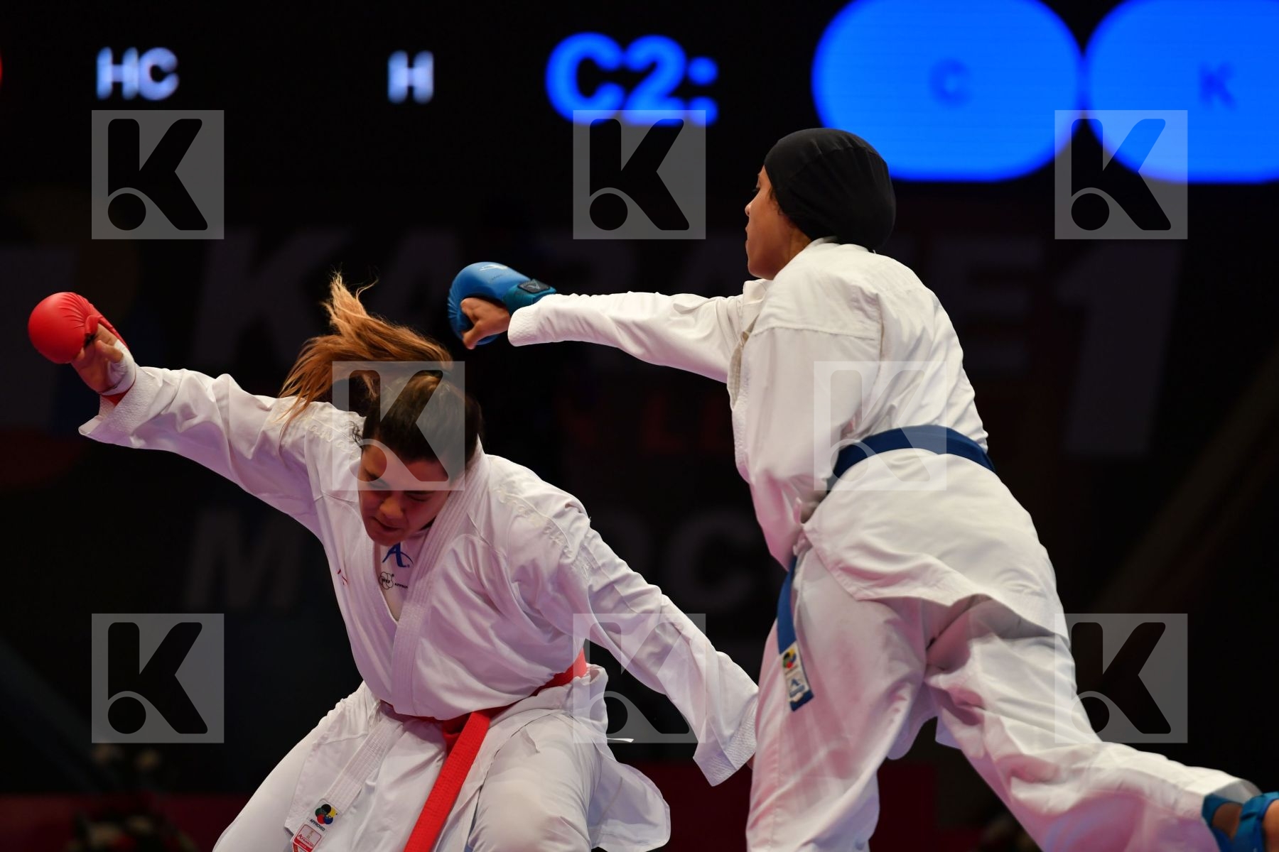 Abdelaziz Feryal Egypt Female kumite 68+ kg Jami Chahnez Tunisia