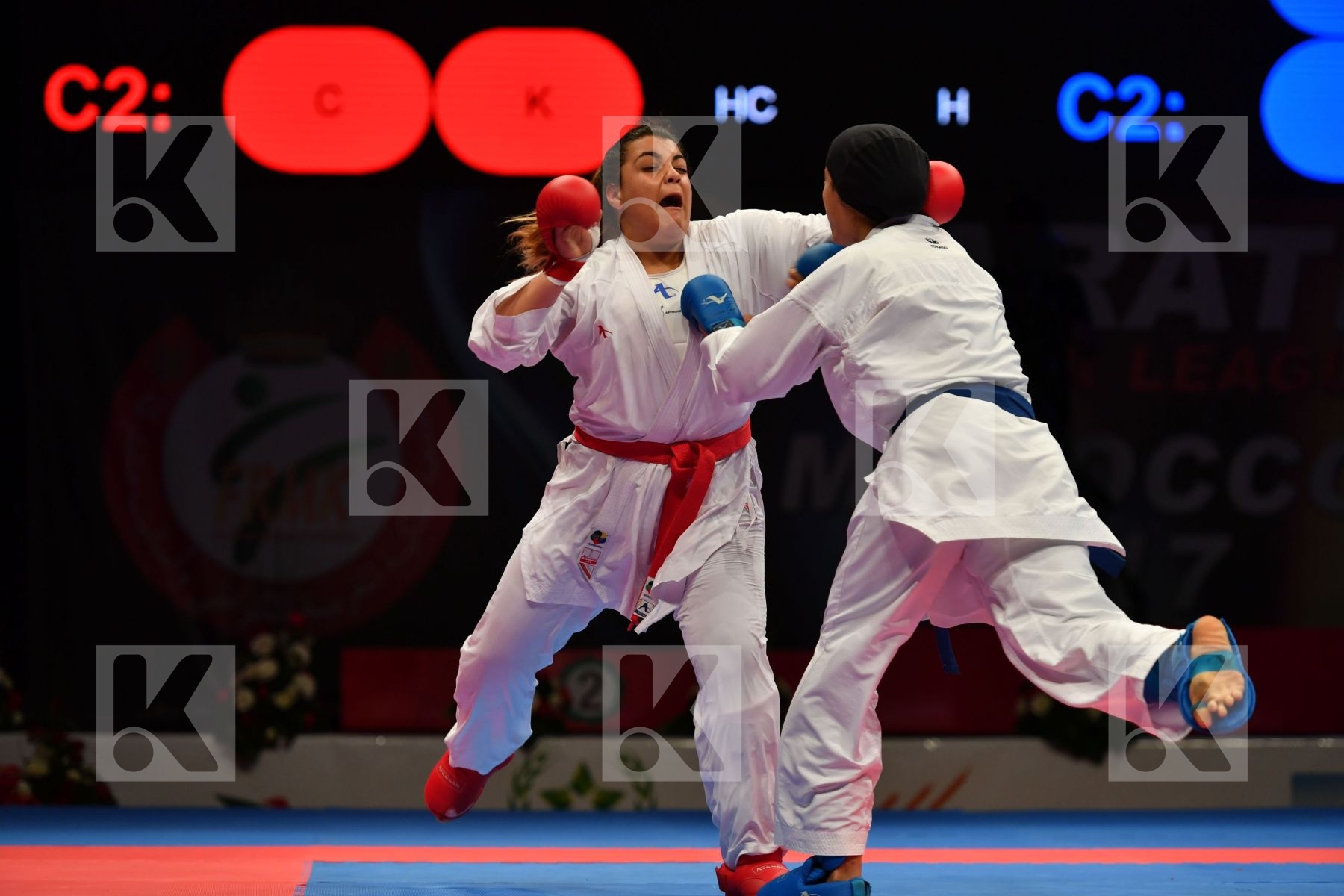 Abdelaziz Feryal Egypt Female kumite 68+ kg Jami Chahnez Tunisia