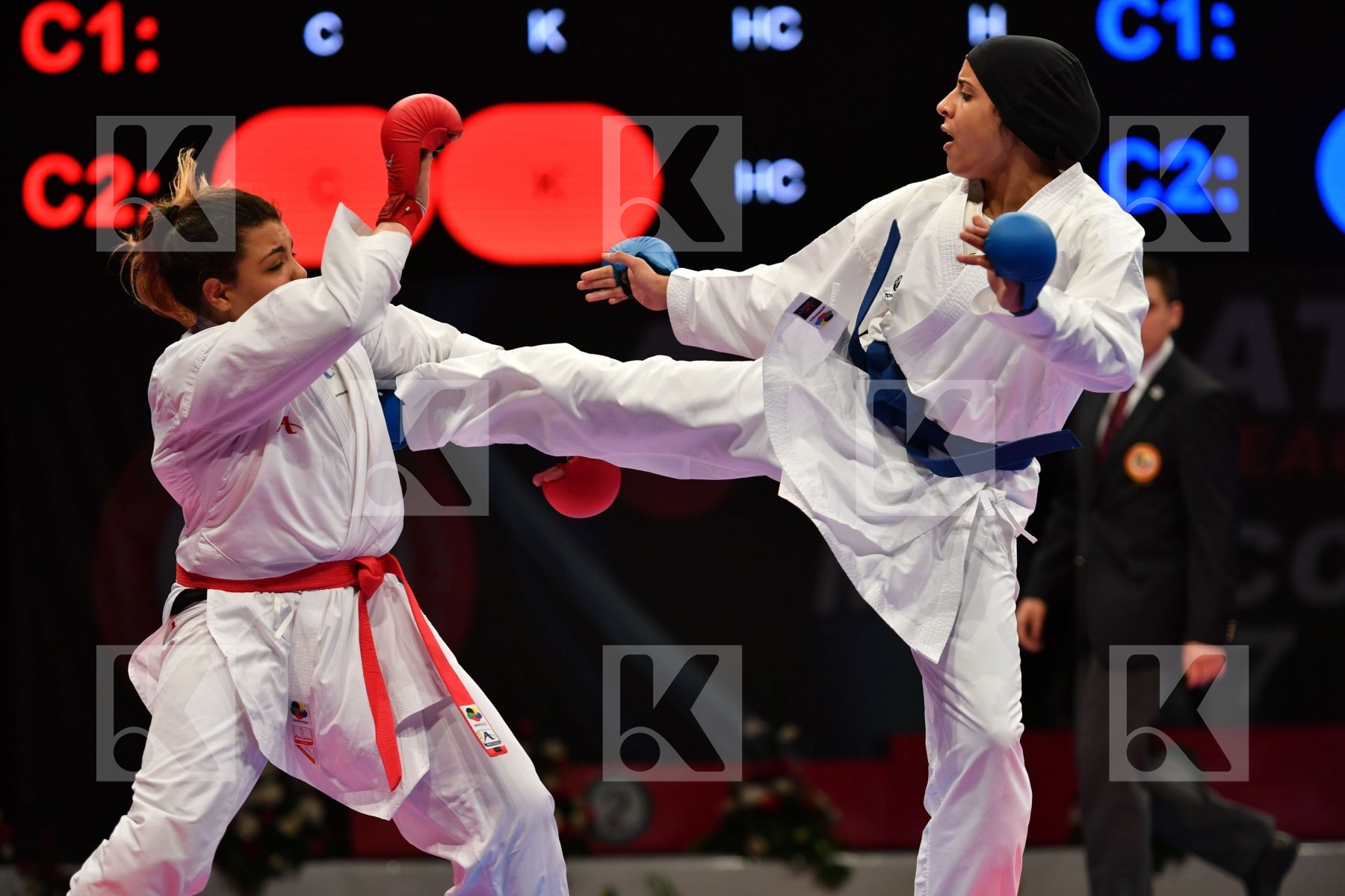 Abdelaziz Feryal Egypt Female kumite 68+ kg Jami Chahnez Tunisia