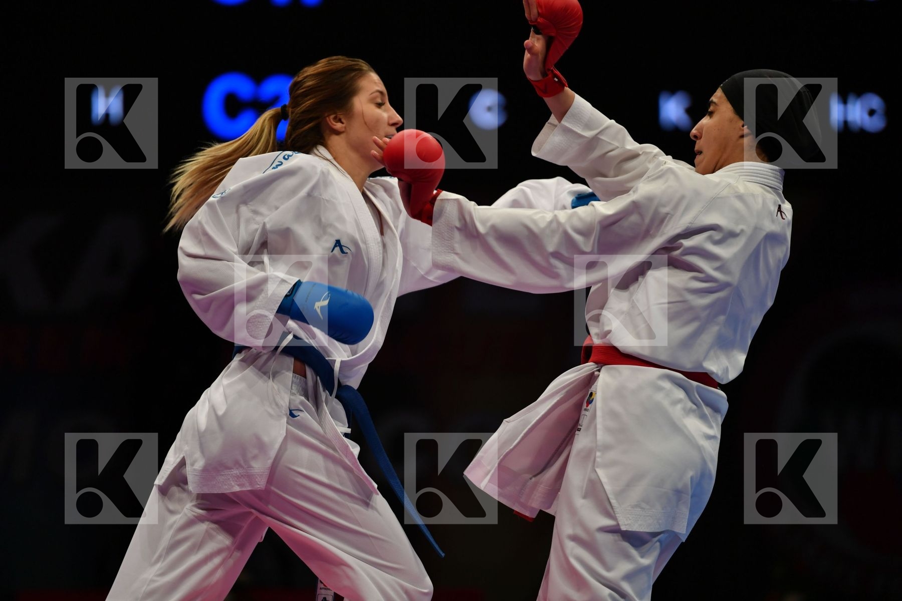 Egypt Female kumite -68 kg France Mohamed Nada Zaretska Iryna