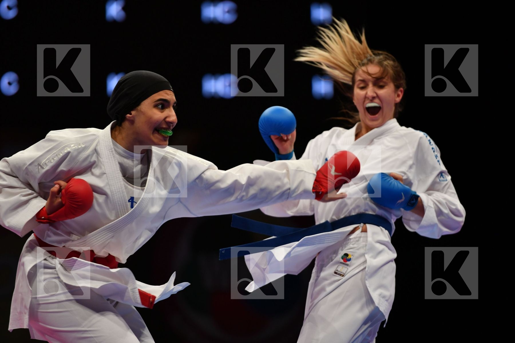 Egypt Female kumite -68 kg France Mohamed Nada Zaretska Iryna