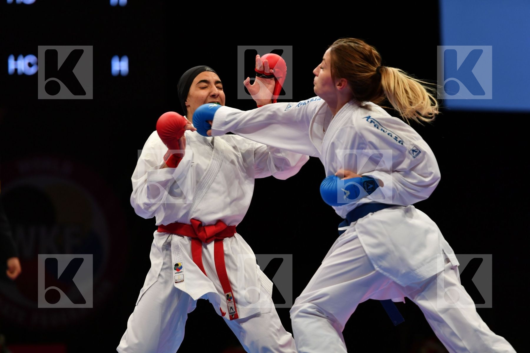 Egypt Female kumite -68 kg France Mohamed Nada Zaretska Iryna