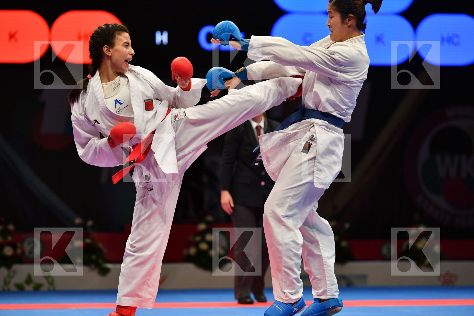 China Errabi Fatima zahra Female kumite -68 kg Morocco Tang Ling