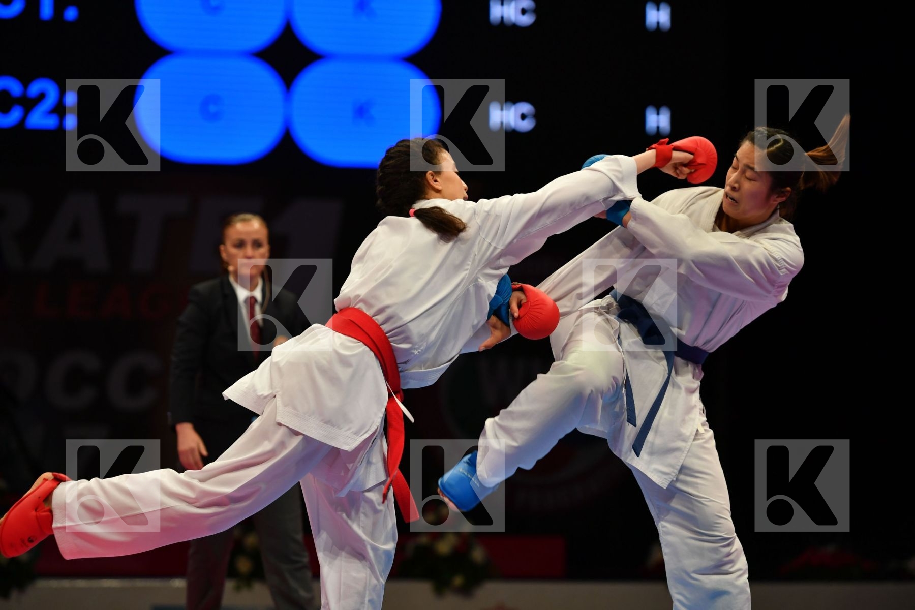 China Errabi Fatima zahra Female kumite -68 kg Morocco Tang Ling