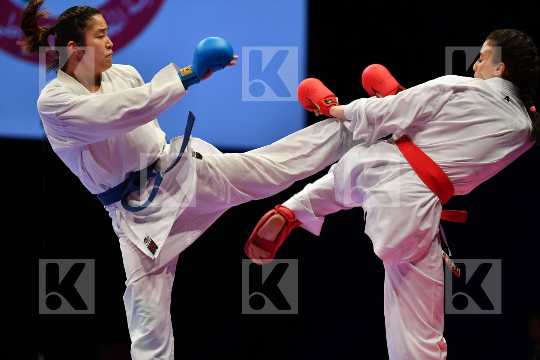 China Errabi Fatima zahra Female kumite -68 kg Morocco Tang Ling