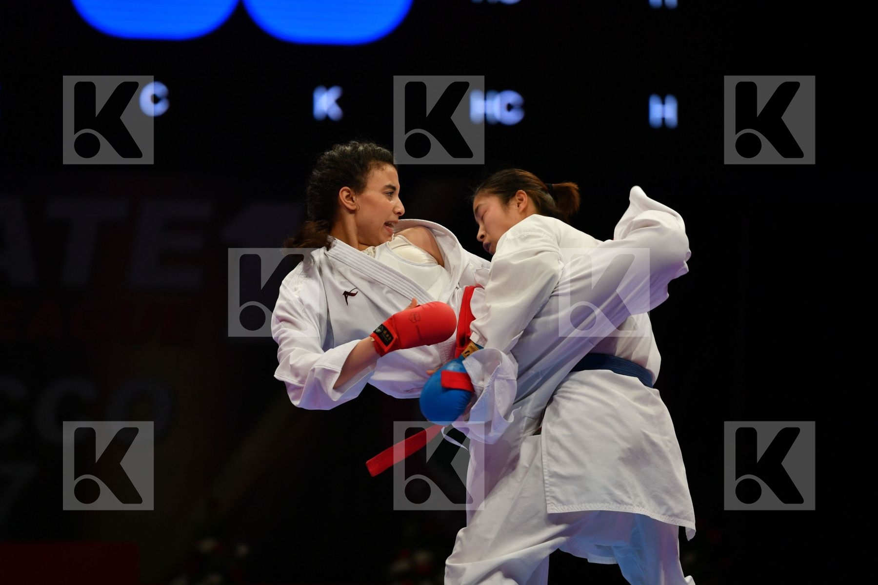 China Errabi Fatima zahra Female kumite -68 kg Morocco Tang Ling
