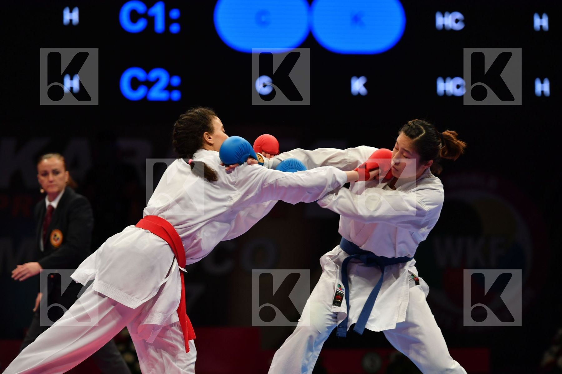 China Errabi Fatima zahra Female kumite -68 kg Morocco Tang Ling