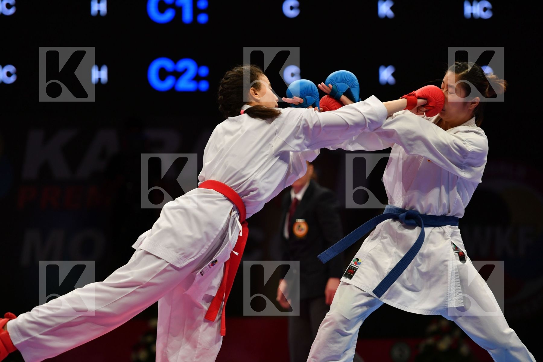 China Errabi Fatima zahra Female kumite -68 kg Morocco Tang Ling