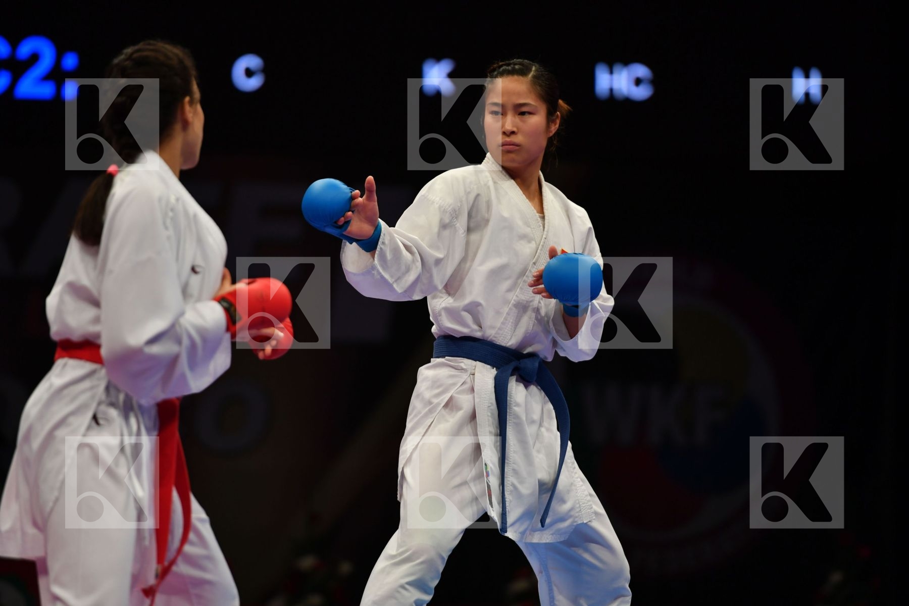 China Errabi Fatima zahra Female kumite -68 kg Morocco Tang Ling