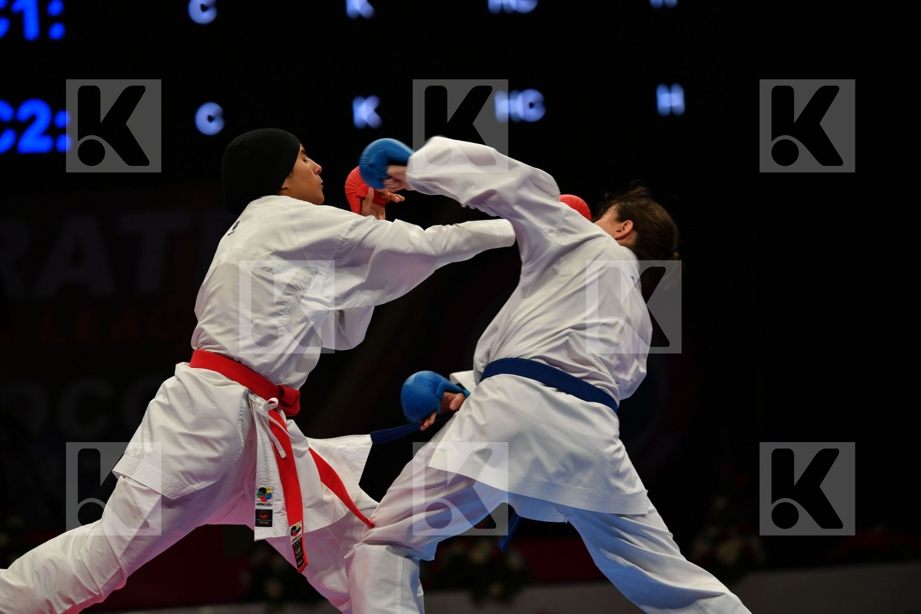 Espinosa Maria Female kumite -61 kg Morocco Sadini Btissam Spain