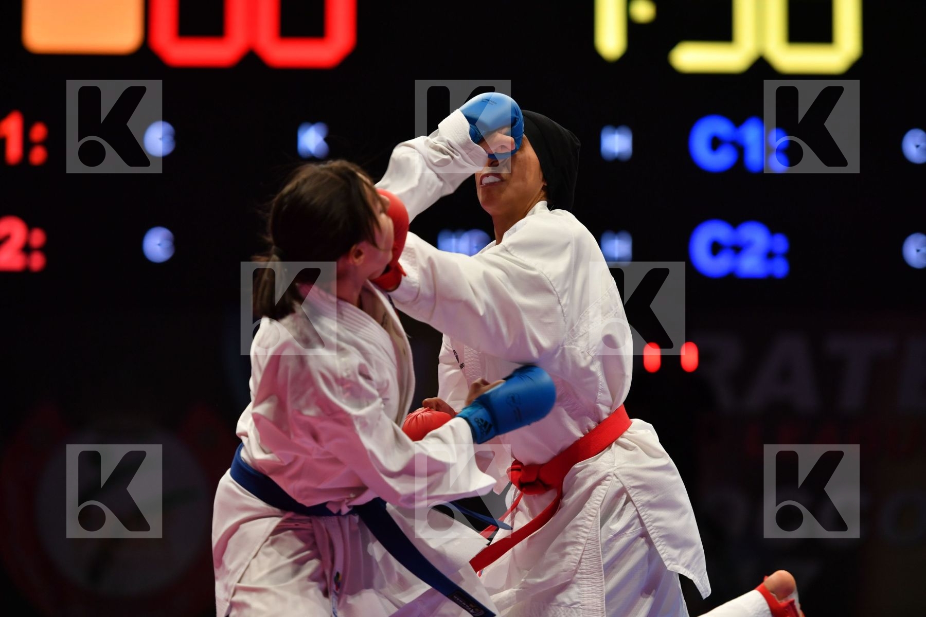 Espinosa Maria Female kumite -61 kg Morocco Sadini Btissam Spain