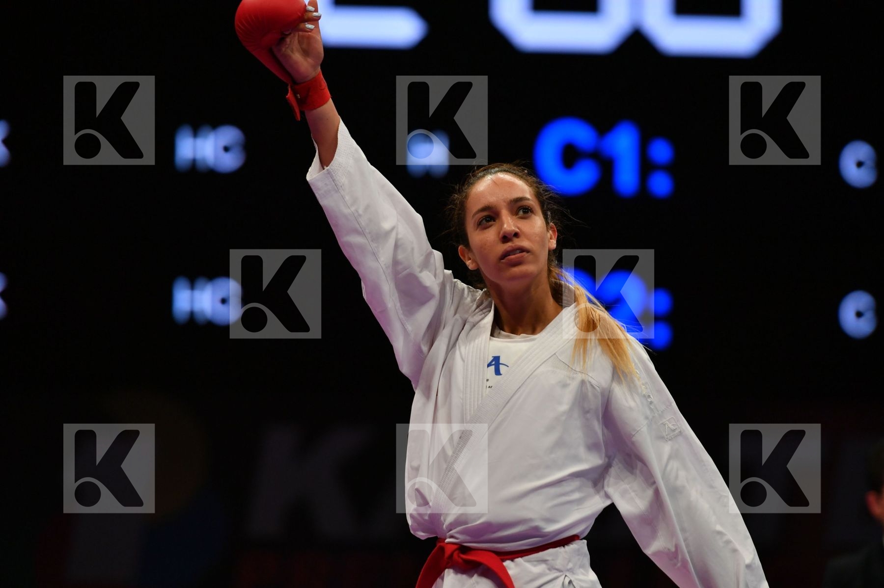 Female kumite -61 kg Hasnaoui Boutheina Italy Lallo Viola Tunisi