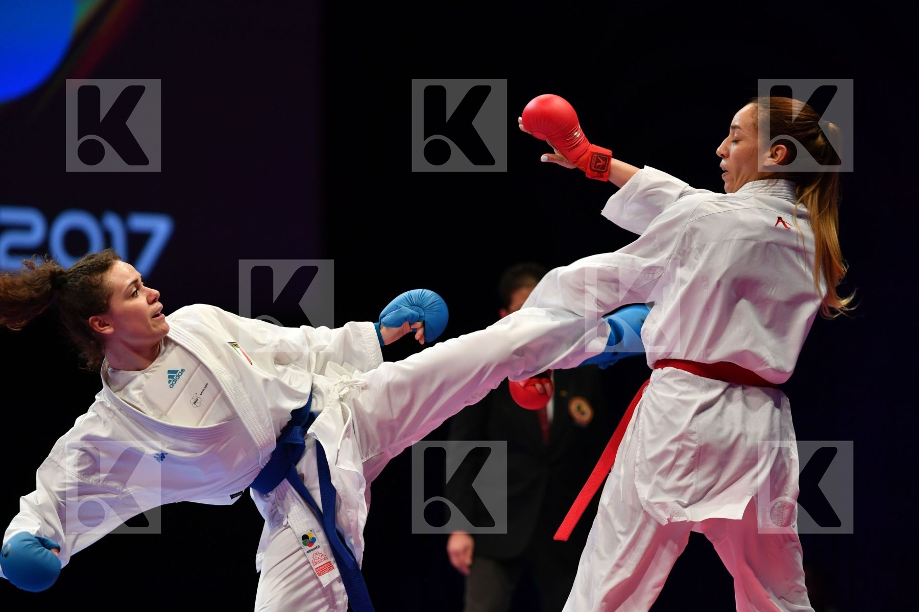 Female kumite -61 kg Hasnaoui Boutheina Italy Lallo Viola Tunisi