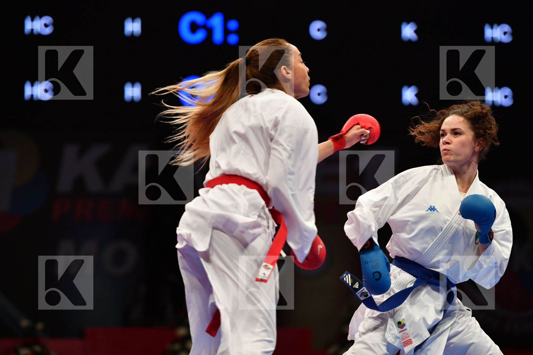 Female kumite -61 kg Hasnaoui Boutheina Italy Lallo Viola Tunisi