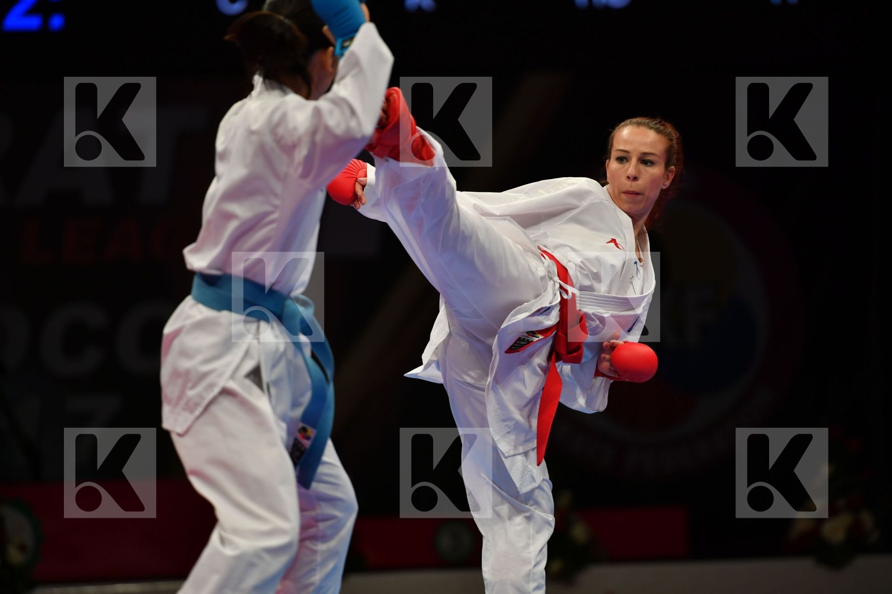 China Female kumite -50 kg Kovacikova Lucia Li Ranran Slovakia