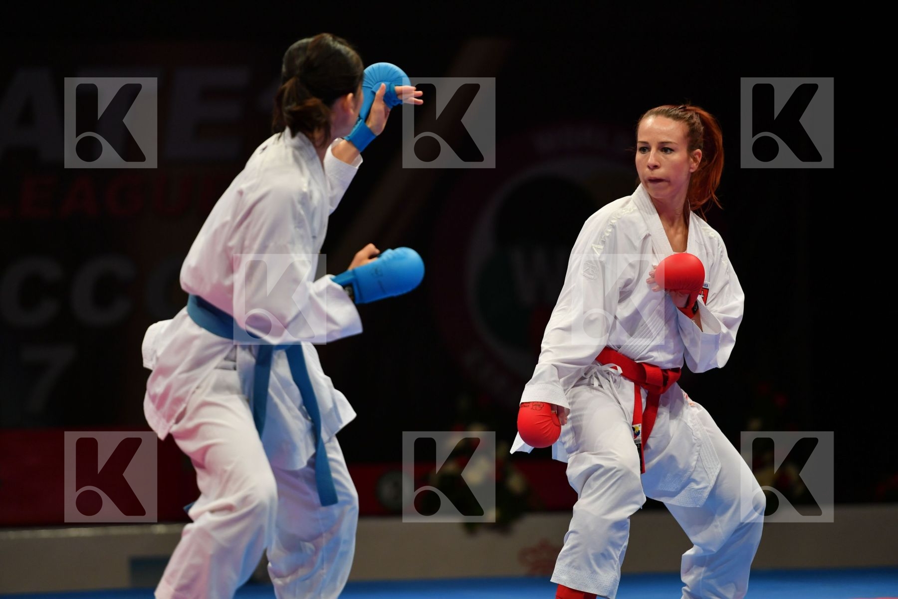 China Female kumite -50 kg Kovacikova Lucia Li Ranran Slovakia