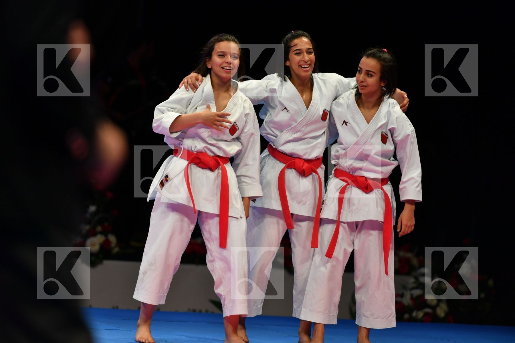 Female team kata happy Morocco