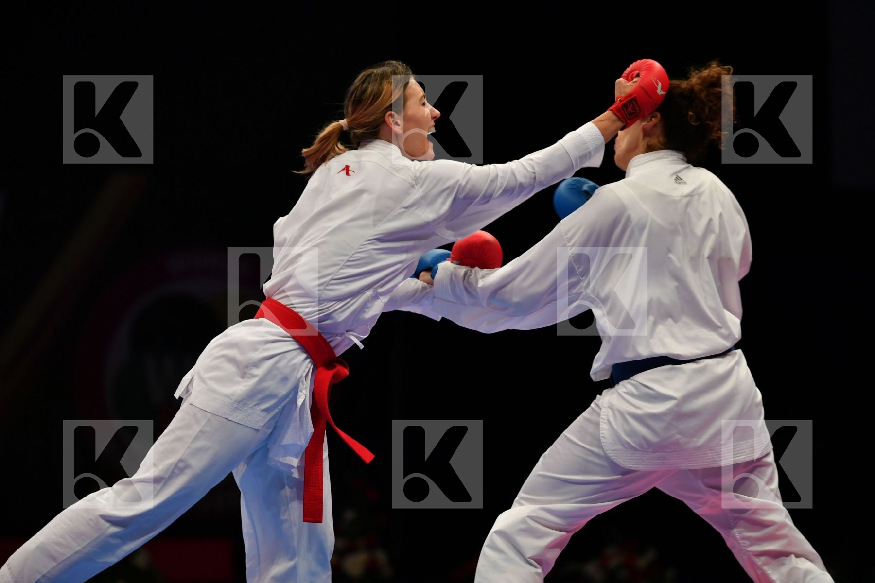 Female kumite 68+ kg France Kloucha Sofia Slovakia Tatarova Domi