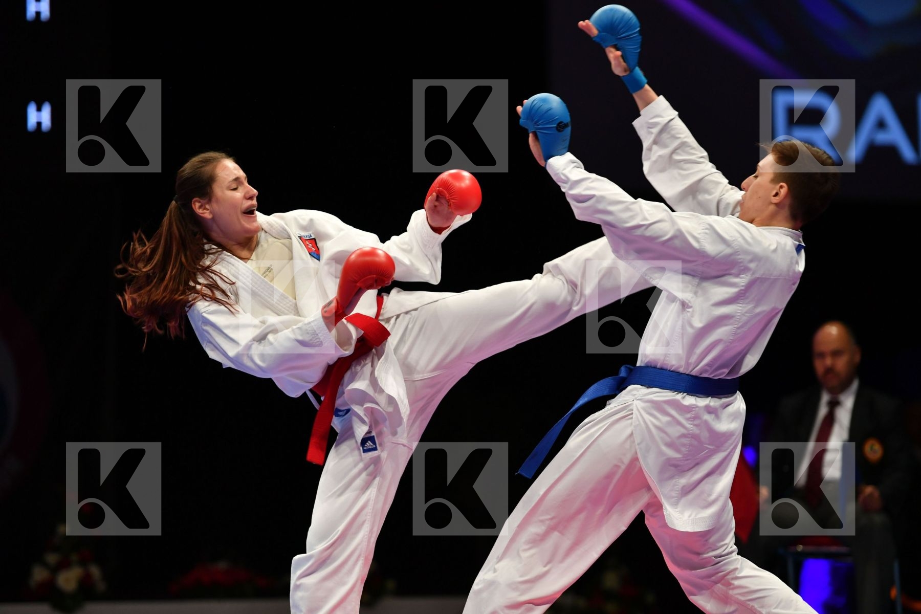 Female kumite -68 kg Italy Kopunova Miroslava Semeraro Silvia Sl
