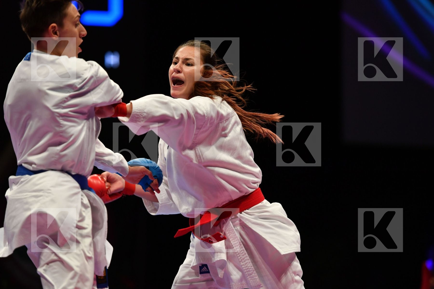 Female kumite -68 kg Italy Kopunova Miroslava Semeraro Silvia Sl