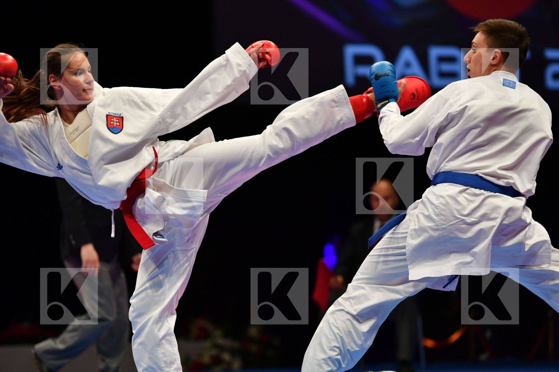 Female kumite -68 kg Italy Kopunova Miroslava Semeraro Silvia Sl