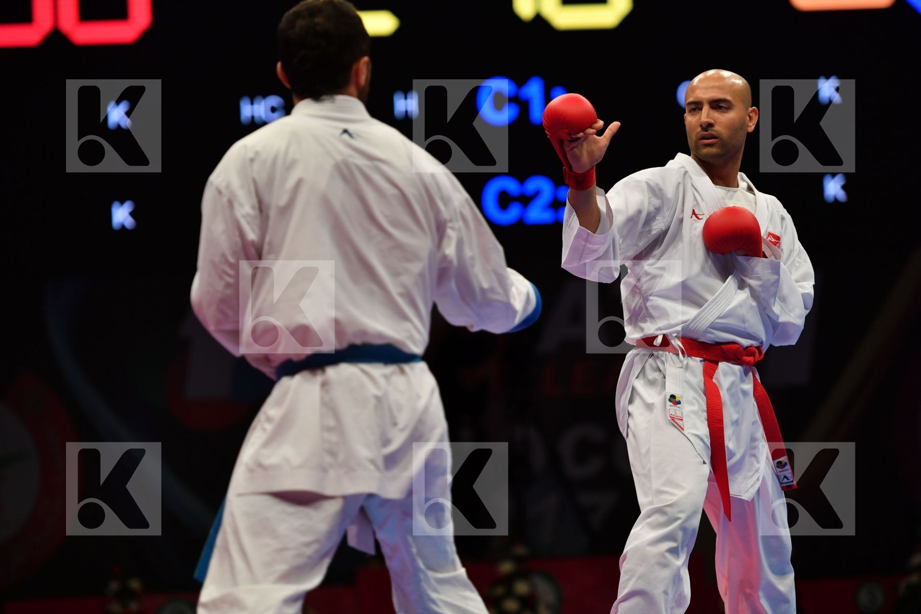 Azerbaijan Gunduz Gokhan Male kumite -84 kg Mamayev Aykhan Turke