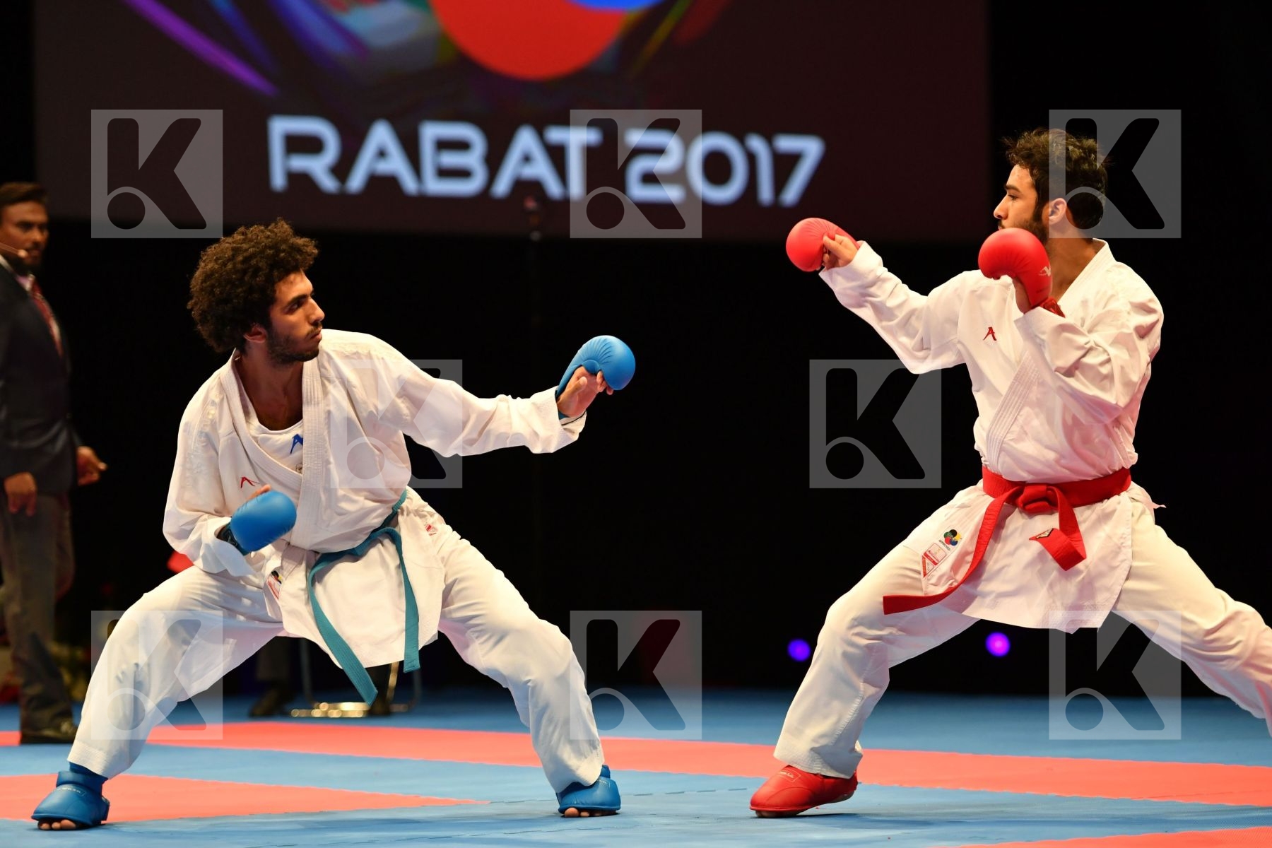 Alharbi Abdullah Egypt Male kumite -60 kg Salama Malek Saudi ara