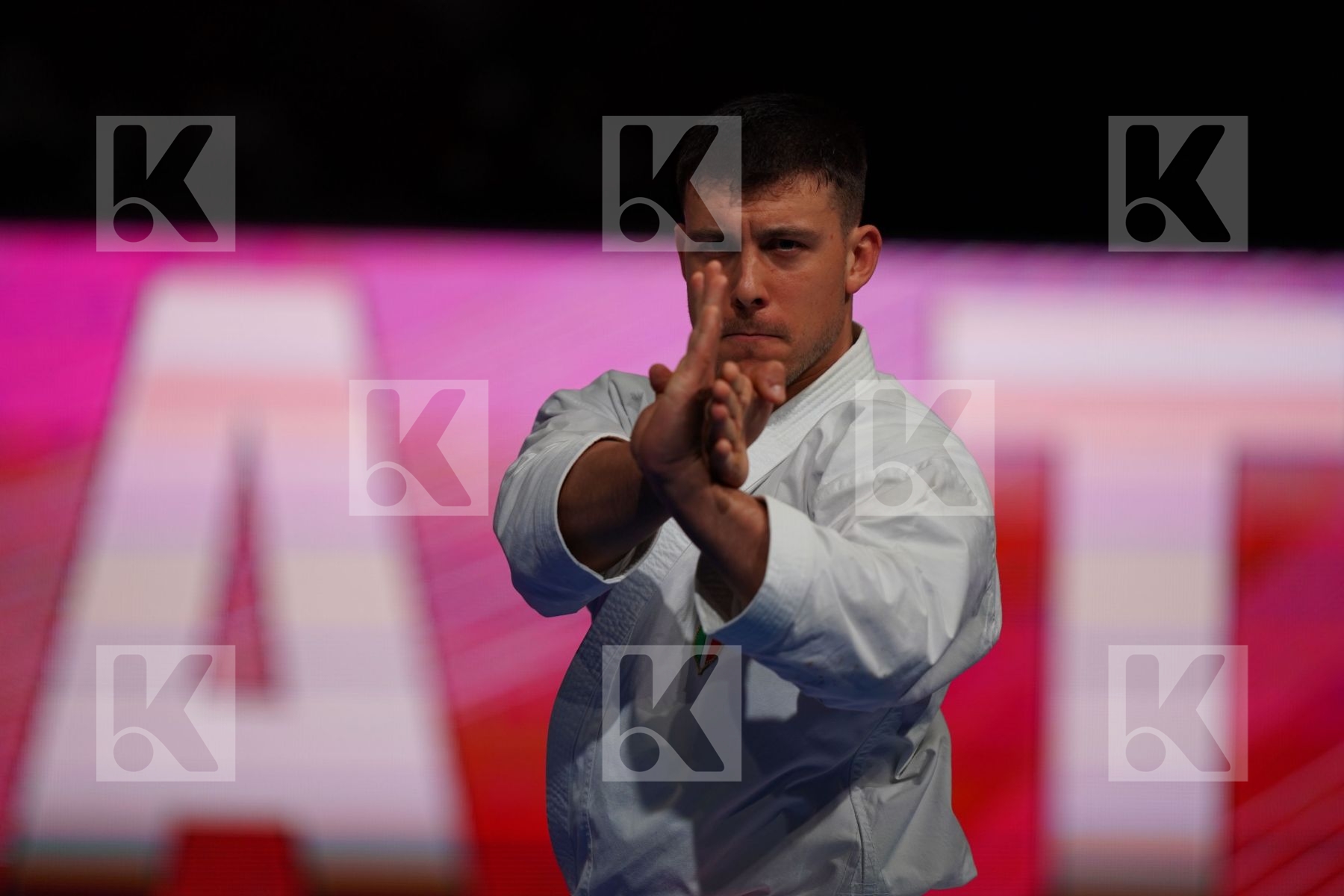 BUSATO MATTIA (ITALY) in Senior Male Kata - Bronze bout