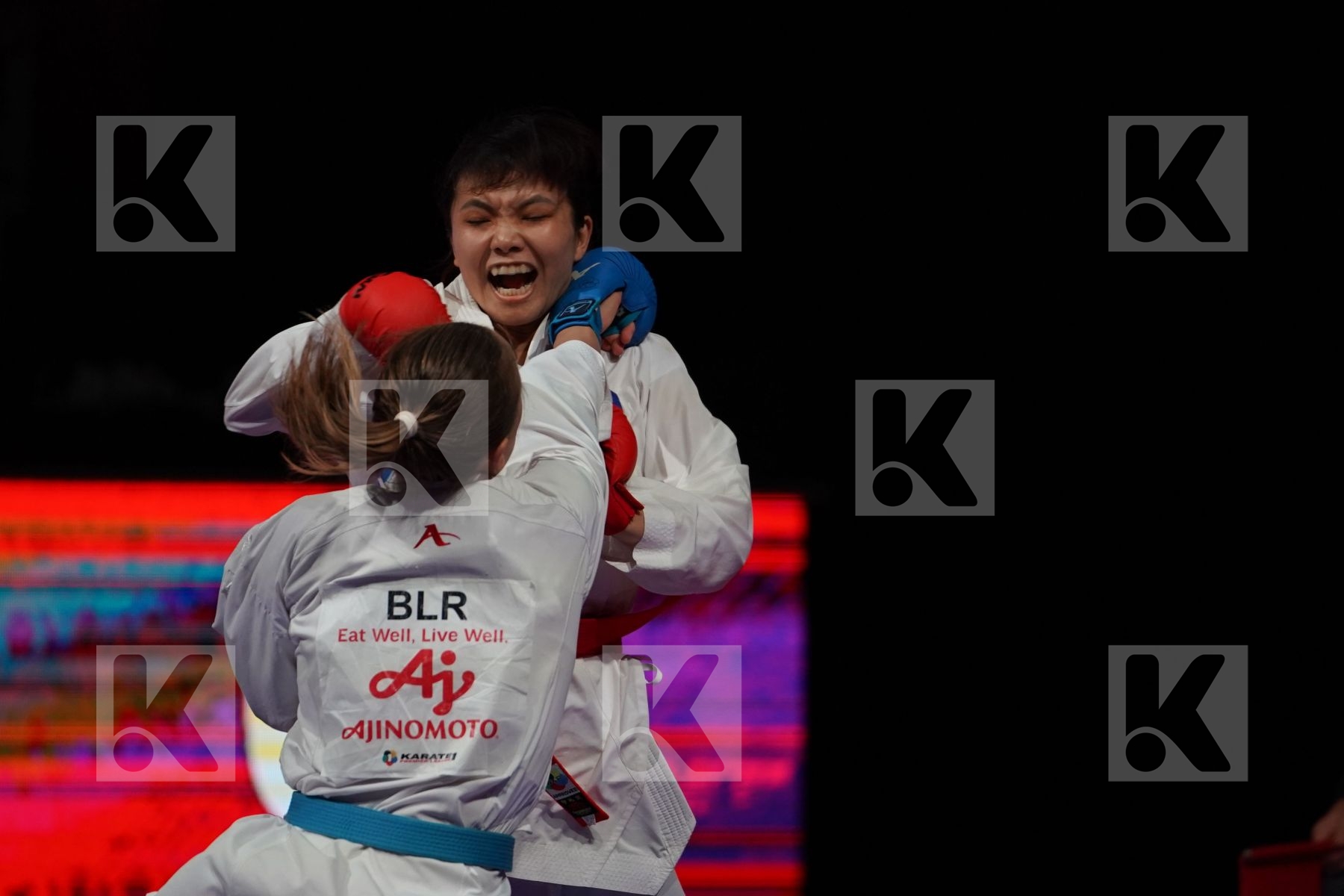 TSUKII JUNNA (PHILIPPINE) vs KOULINKOVITCH MARIYA (BELARUS) in Senior Kumite -50 Kg - Bronze bout