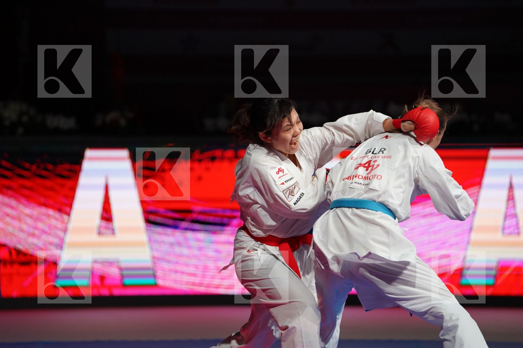 TSUKII JUNNA (PHILIPPINE) vs KOULINKOVITCH MARIYA (BELARUS) in Senior Kumite -50 Kg - Bronze bout