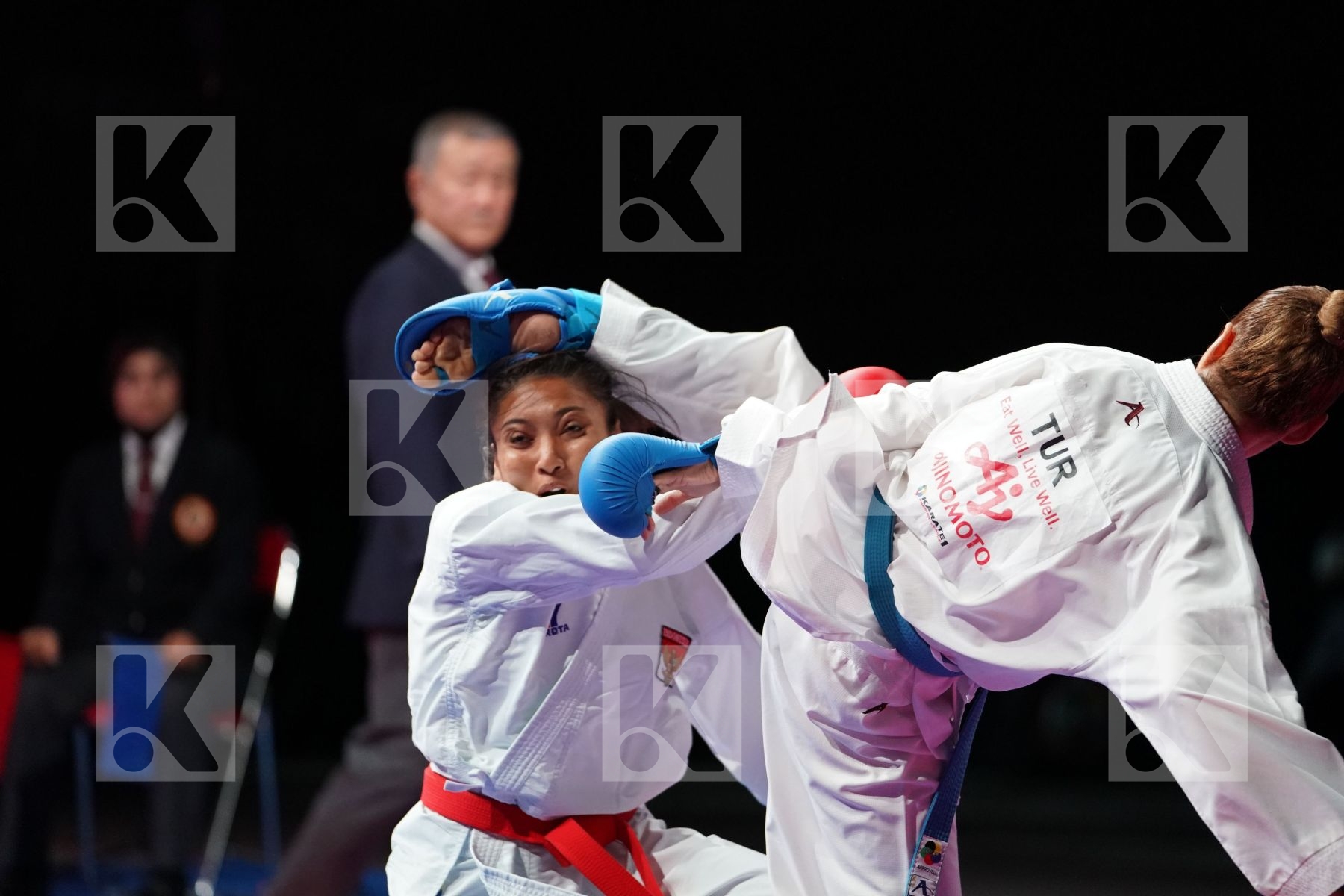AGUNG SANISTYARANI COK ISTRI (INDONESIA) VS YAKAN TUBA (TURKEY) in Senior Kumite -55 Kg - Bronze bout