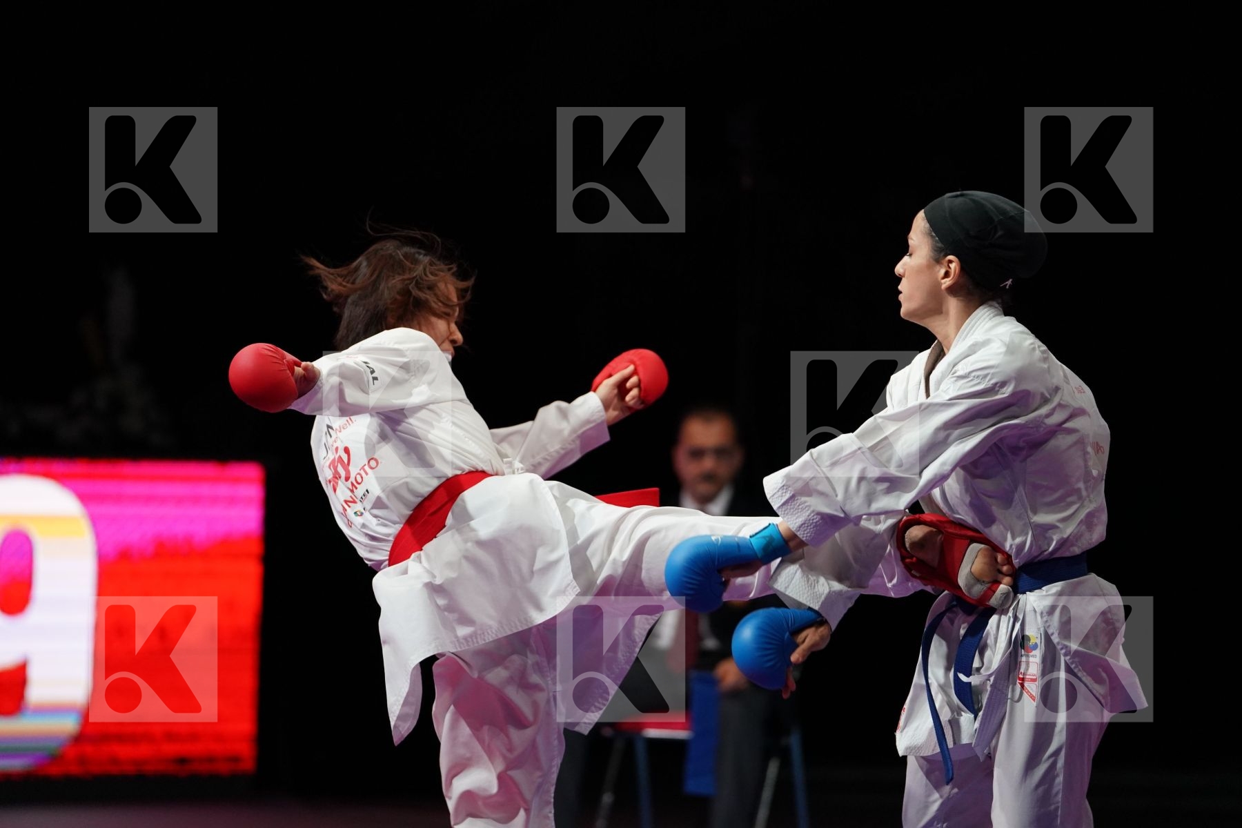 YAMADA SARA (JAPAN) VS KHAKSAR TRAVAT (IRAN) in Senior Kumite -55 Kg - Bronze bout