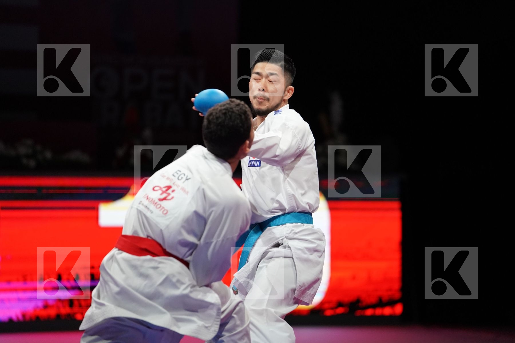 ABDELGAWAD ABDALLA HESHAM (EGYPT) VS SHINOHARA HIROTO (JAPAN) in Senior Kumite -67 Kg - Bronze bout