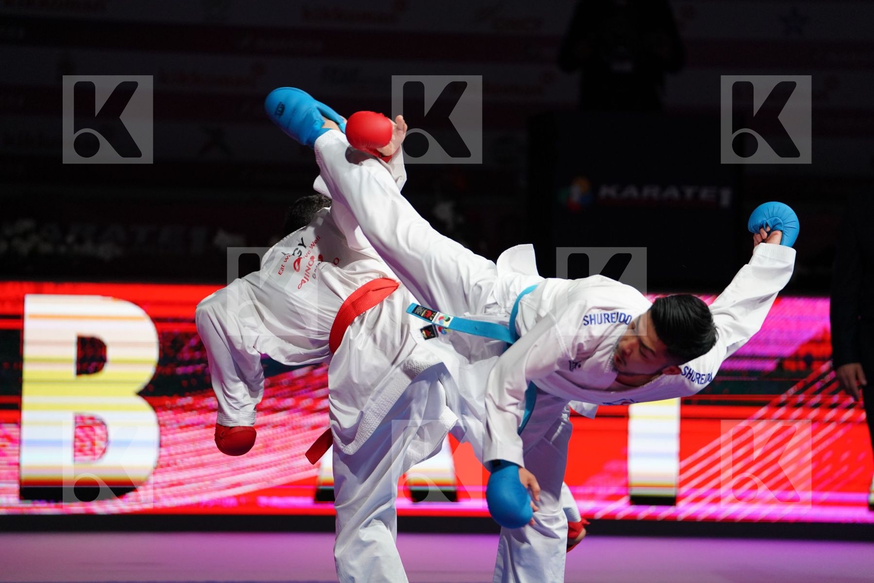 ABDELGAWAD ABDALLA HESHAM (EGYPT) VS SHINOHARA HIROTO (JAPAN) in Senior Kumite -67 Kg - Bronze bout