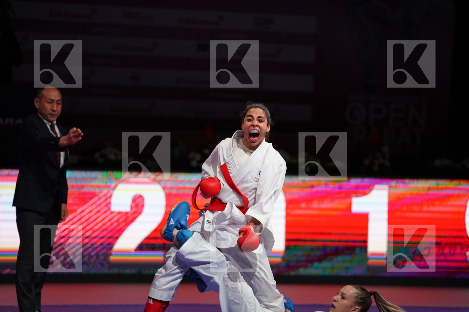HEURTAULT LEILA (FRANCE) VS PHILIPPE GWENDOLINE (FRANCE) in Senior Kumite -61 Kg - Bronze bout
