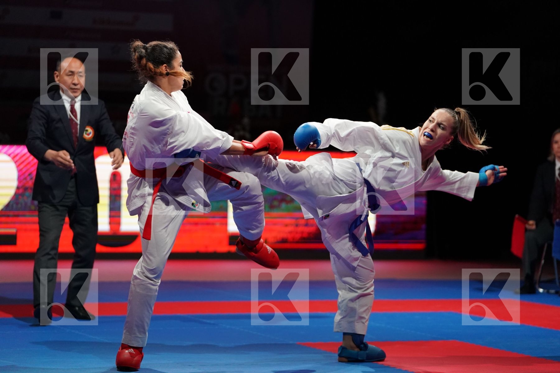 HEURTAULT LEILA (FRANCE) VS PHILIPPE GWENDOLINE (FRANCE) in Senior Kumite -61 Kg - Bronze bout